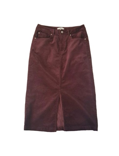 Burgundy midi skirt size - midi,