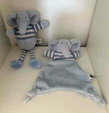 JELLYCAT JELLY KITTEN BREDITA ELLY ELEPHANT SOOTHER & CHIME SOFT TOY BUNDLE 