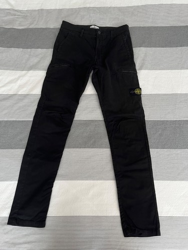 Stone island black cargo pants - cargo,