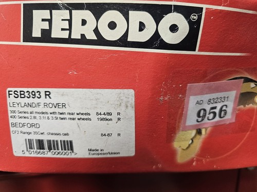 Ferodo fsb393r rear brake shoe - rear,