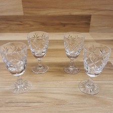 Set of 4 Webb Corbett ? Crystal Sherry Glasses 75ml