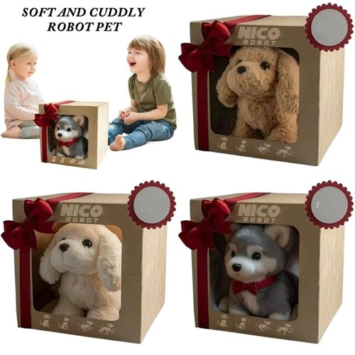 Plush robot puppy - robot, walking