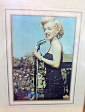 Marilyn Monroe PICTURE with the Troops Vintage Classic RARE Picture 30' X 37'