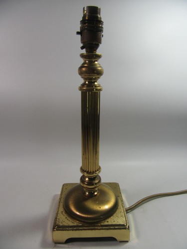 Vintage cast brass reeded - brass,