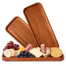 Solid Acacia Wood Serving