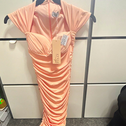 Polly pink ruched stretch - polly,