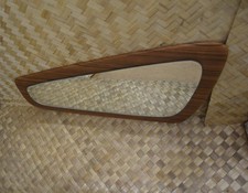 Vintage Danish Asymmetrical Teak Mid-Century Wall Mirror 1960's Retro MCM Wooden