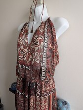 Zara Brown Midi Dress Size 14