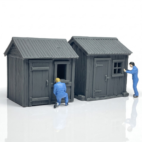 Lineside lamp huts garden - lineside,