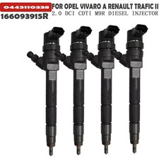4 Pack Fuel Injector For Renault Trafic Master II Vauxhall 166093915R 0445110338