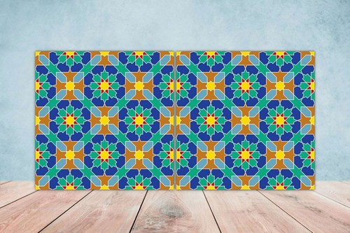 Moroccan ceramic tiles with - moroccan,