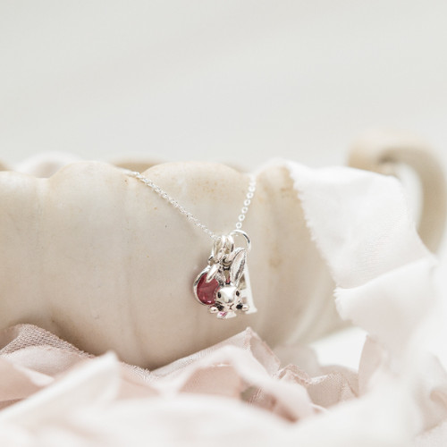 Rabbit necklace personalised