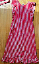 vtg 1960s red white stripes print Marimekko DRESS piccolo jokapoika vuokko 38 10