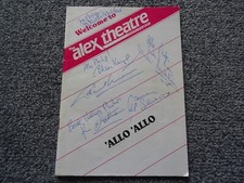 Allo Allo Signed Programme By