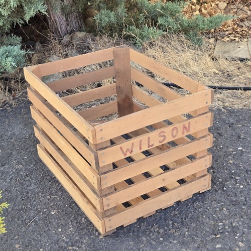 Vintage wooden fruit produce - vintage,
