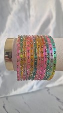 Raindrop glass  bangles