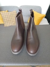 Moshulu "Hobnob" Brown Leather Ankle Boots Size 7 (41)