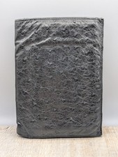 Madler Leather Ostrich Skin Wallet Germany Black Bifold