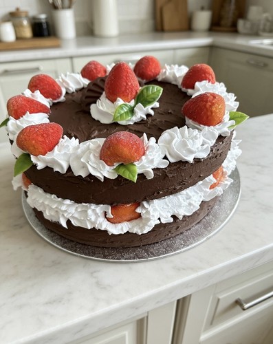 Fake artificial chocolate - chocolate, cake