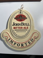 Vintage John Bull Bitter Ale Ceramic Plaque Pub Sign Great For Man Cave Home Bar