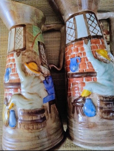 Pair vintage jugs - pair,