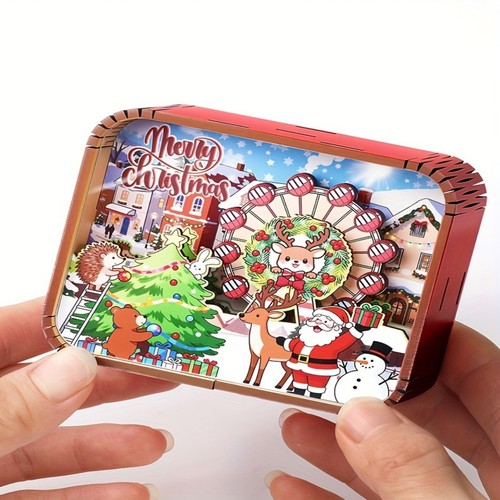 Santa reindeer christmas - 3d,
