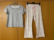 PRIMARK STARS LOVE TO LOUNGE LOUNGEPANTS BOTTOM & T-SHIRT TOP SET PJs - UK 10-12