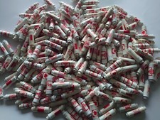 JOB LOT 222 VINTAGE polyester white thread bobbins 50 metres on each
