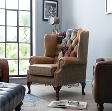 Lorton Harris Tweed Leather