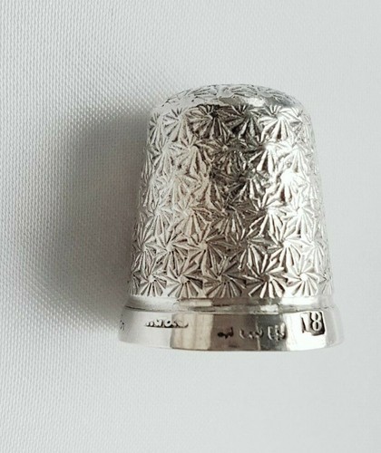 Thimble size hallmarked - thimble,