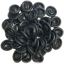 BLACK Latex Rubber Finger Cots Fingercots Protector - Powder Free - 100 Pack