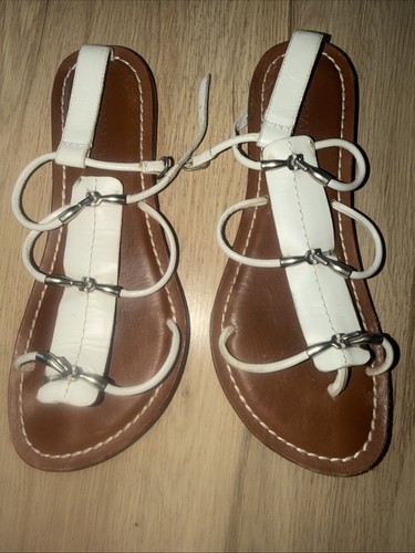 Bernardo white leather strap - white,