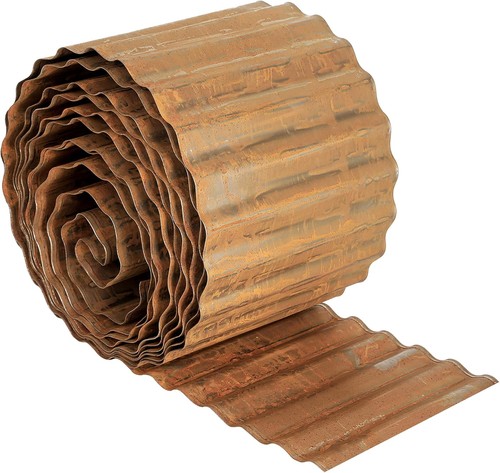 18m metal garden edging corten - 18m,