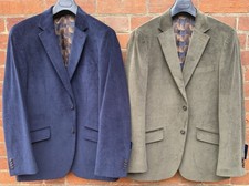 Mens Gurteen Corduroy jacket Many Sizes Available Navy and Olive Green - BNWT