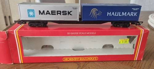 Hornby r387 container wagon - hornby,