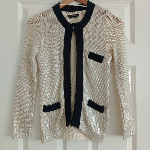 Cardigan black gold - black, silver