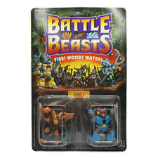Battle Beasts MOC Blitzkrieg Bat & Grizzly Bear Series 1 1A