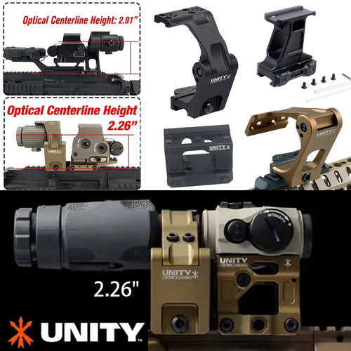 Riser mount folding - mount, magnifier