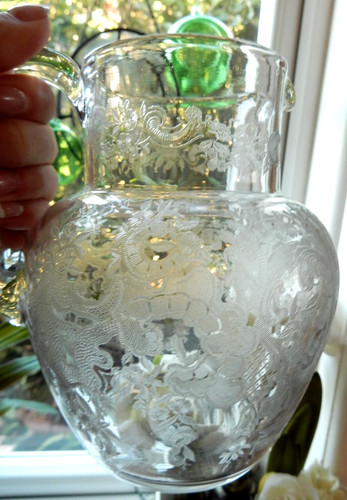Victorian glass jug litre - victorian, 1