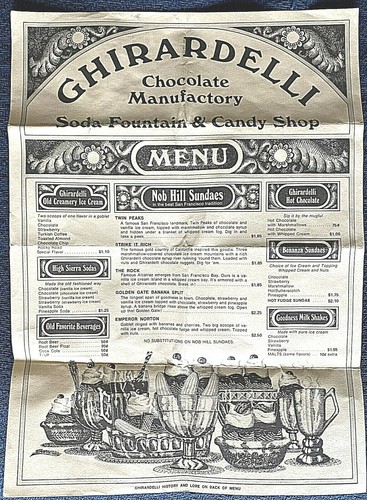 Vintage ghirardelli chocolate - vintage,
