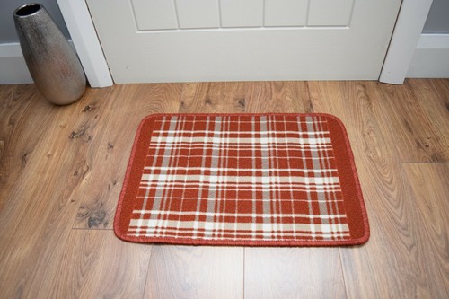 Washable tartan kitchen door - tartan,