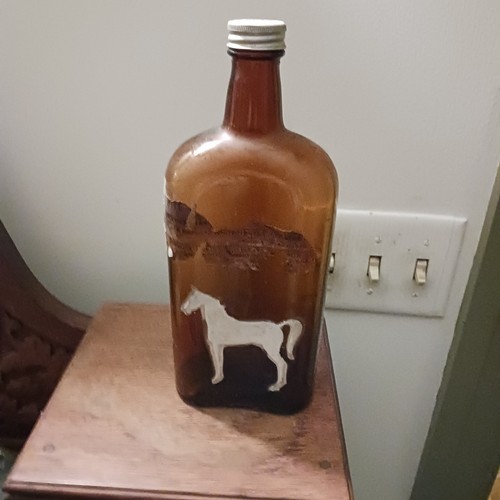 Vintage white horse - vintage,