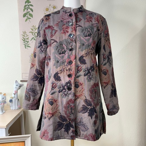 Vintage floral tapestry jacket - vintage,