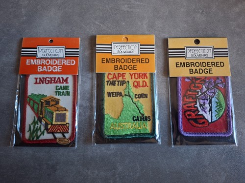 Vintage embroidered patches - vintage,