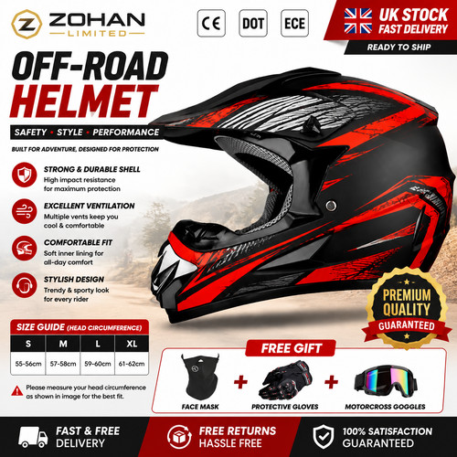 Youth kids motocross helmet - youth,