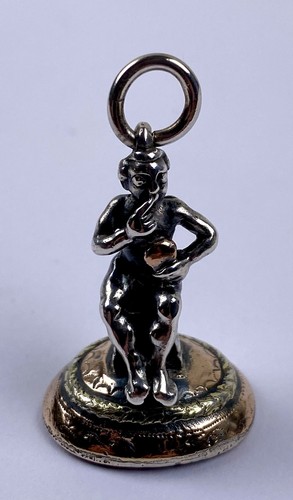 Antique solid silver and gilt - solid,