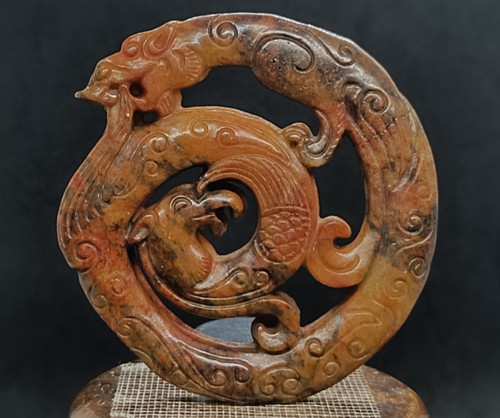 Antique carved nephrite - antique,