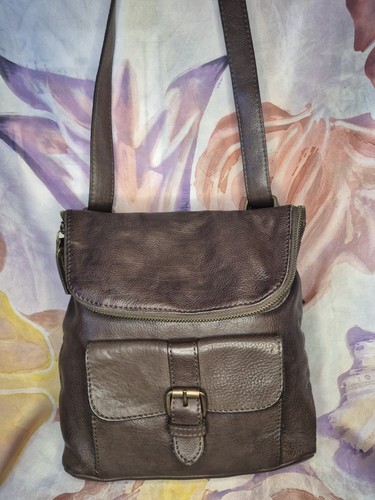 Fatface brown leather multiway - brown,