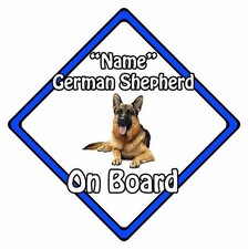 Dog On Board Car Sign - German