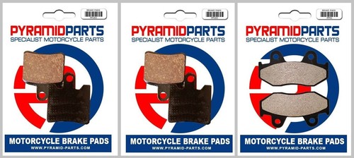 Front rear brake pads - front, for